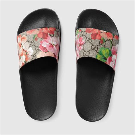 gucci women's bloom gg sliders|Gucci floral slides nordstrom.